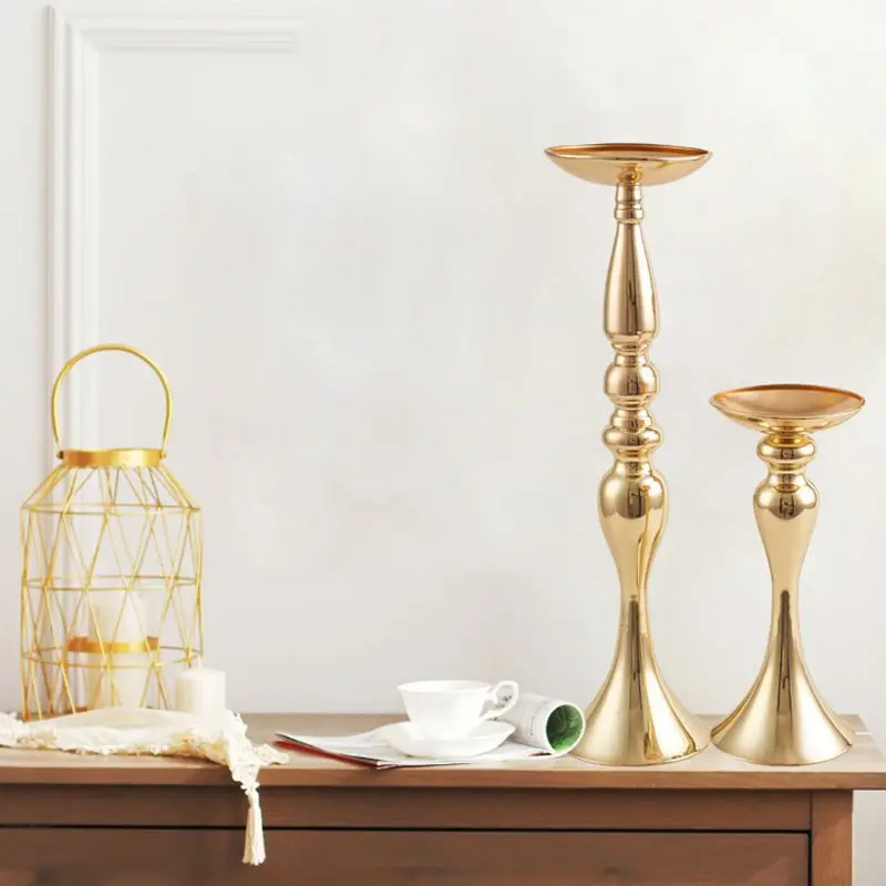 Qinwa Русалка Золотая свеча держатели кофейный обеденный столик центральный