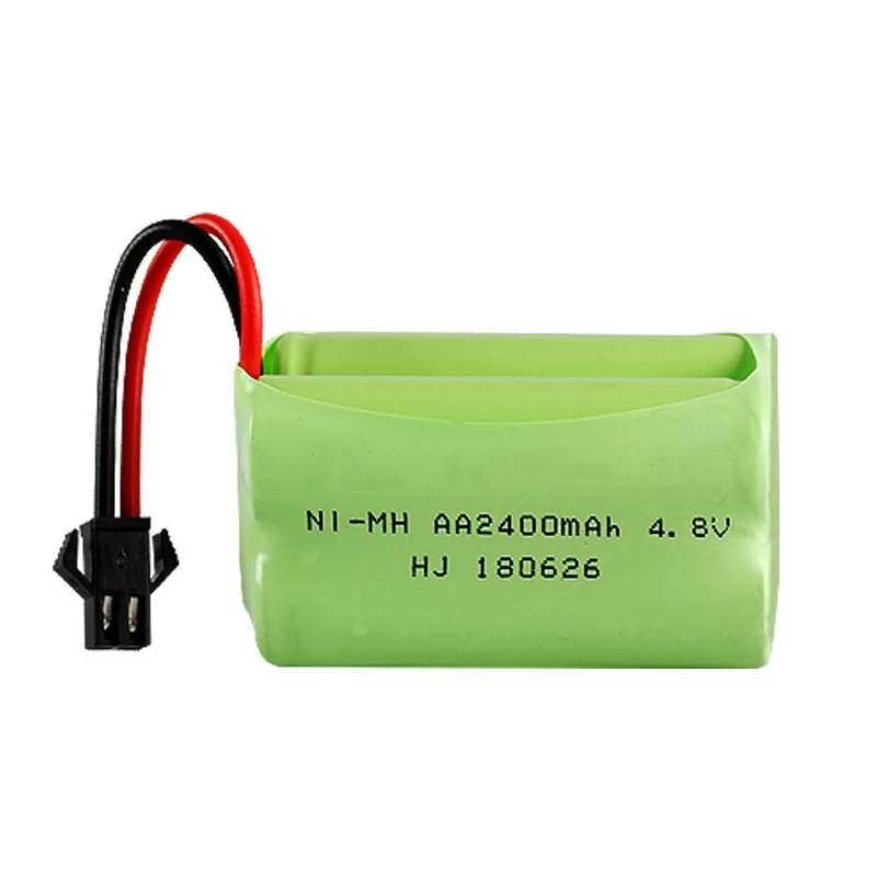 

Upgrade 4.8v 2400mah NiMH Battery For Rc Toys Cars Tanks Robots Guns Boats AA Ni-MH 2400mah 4.8v Rechargeable Battery Pack 1PCS