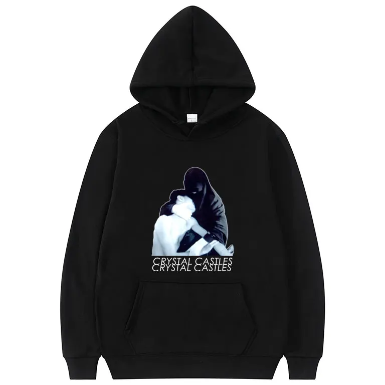

Crystal Castles Graphics Print Hoodie Autumn Winter Men Women Keep Warm Comfortable Hoodies Streetwear Mens Casual Sweatshirt