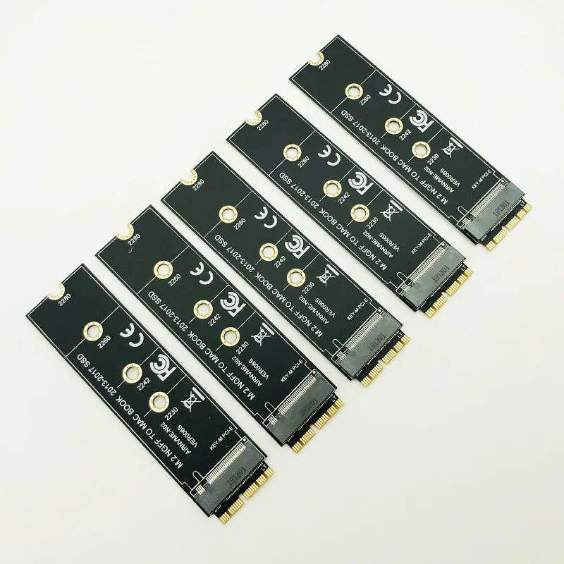 Адаптер NVME M2 SSD для MacBook Air Pro Retina 2013 2017 5 шт.|Адаптеры карт памяти| |