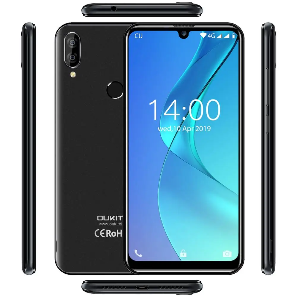 Смартфон OUKITEL C16 Pro 3 Гб + 32 ГБ экран 5 71 дюйма 19:9 Android 9 0 четырёхъядерный сканер
