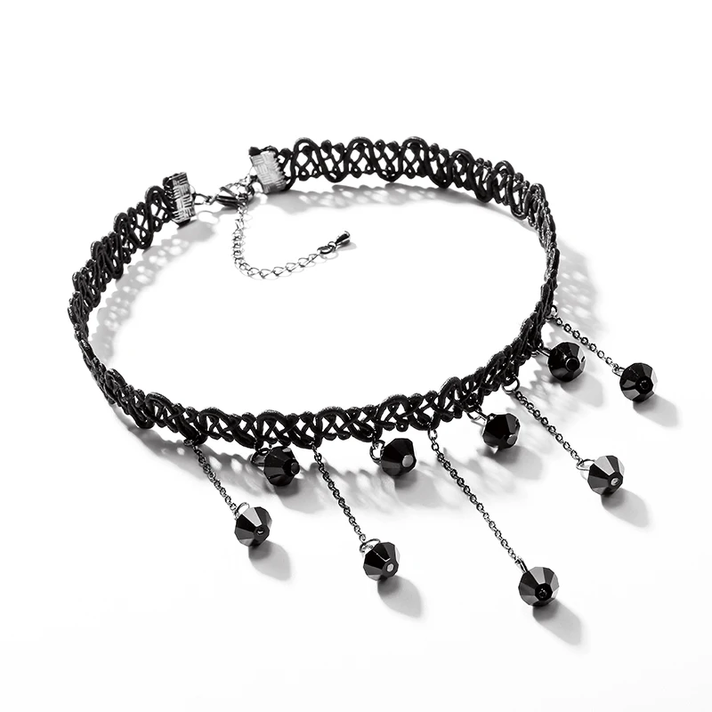 Короткое ожерелье с кисточкой женская черная цепочка 2019 модное ювелирное