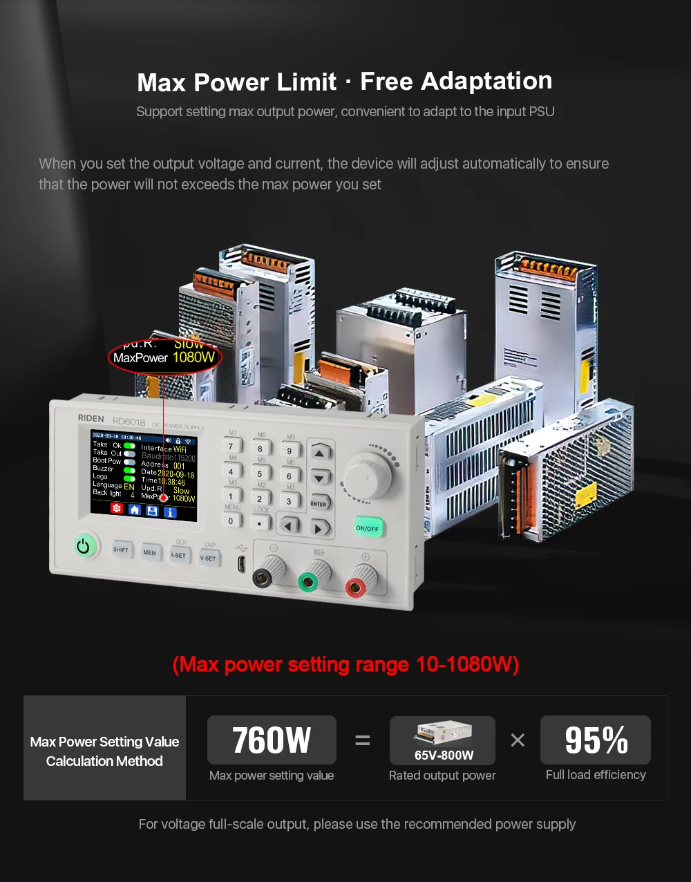 Rd rd6018 rd6018w usb wifi DC-DC tensão
