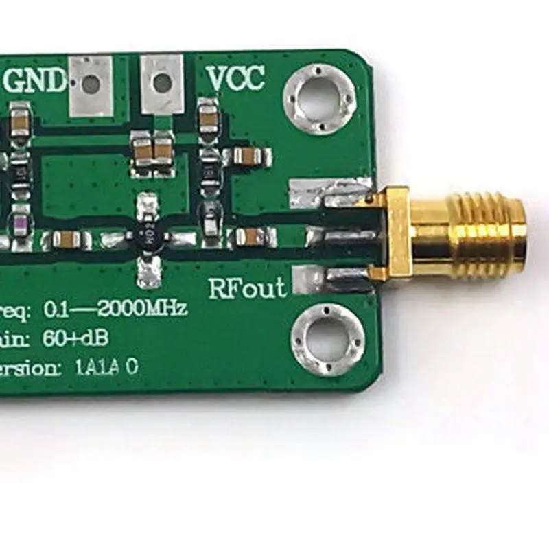 Новый 0 1-2000 МГц усиление 60 дБ широкополосный усилитель РЧ модуль LNA плата 1 ~ 2 ГГц |