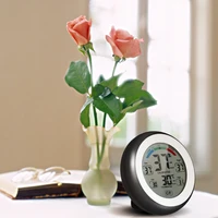 Digital LCD Thermometer Hygrometer Electronic Temperature Humidity Meter Weather Station Indoor Tester Time Clock With Backlight