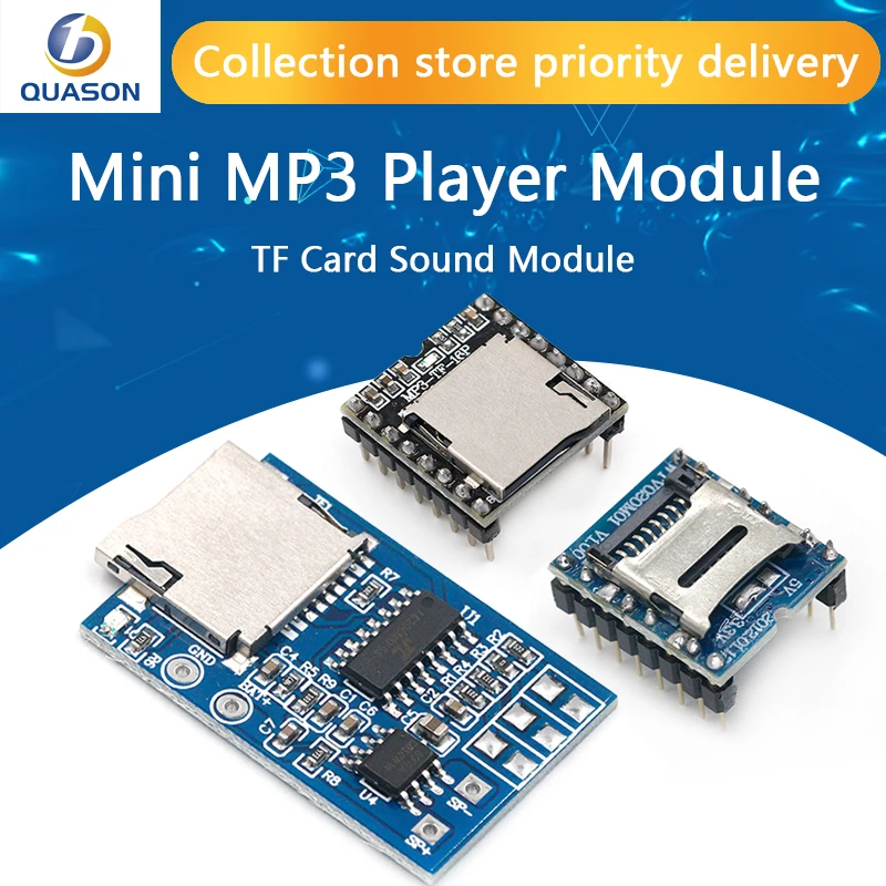 Мини mp3-плеер WTV020 GPD2846A модуль TF-карты mp3-звуковой голосовой для Arduino GM питания |