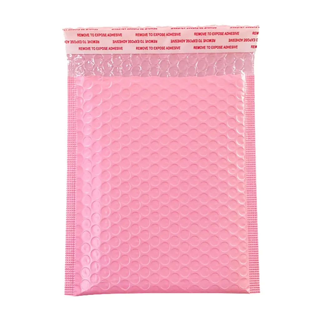 

10/50pcs Bubble Mailers Poly Bubble Mailer Self Seal Padded Envelopes Gift Bags For Book Magazine Lined Mailer Self Seal Pink D4