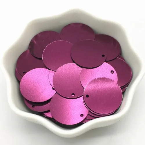 Matte wine red Матовые блестки 20 мм большие круглые свободные блестки Lentejuelas рукоделие Рукоделие Шитье ПВХ пайетки женские аксессуары для одежды 30 г - Цвет: Matte wine red