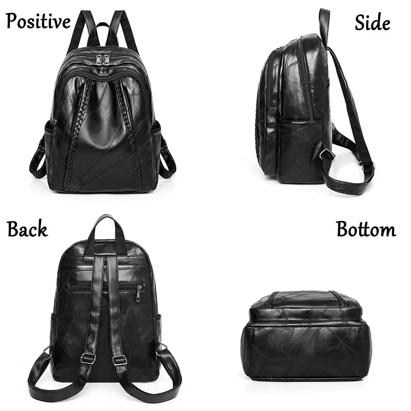 Винтажный натуральный кожаный рюкзак для женщин Mochila Feminina большой емкости рюкзак школьный рюкзак сумки для девочек-подростков сумка для женщин