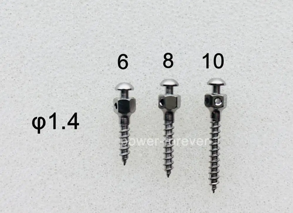 30Pcs/lot  1.4mm Dental Ortho Implant Mini Screw Self-Drilling 6mm/8mm/10mm  Screwdriver