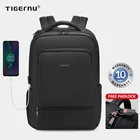 Мужской нейлоновый рюкзак Tigernu с водоотталкивающей защитой от кражи, 22 л, 15,6 дюймов, рюкзак для ноутбука, сумка с usb зарядкой, для путешествий, для мужчин, Mochila, одноцветные школьные сумки