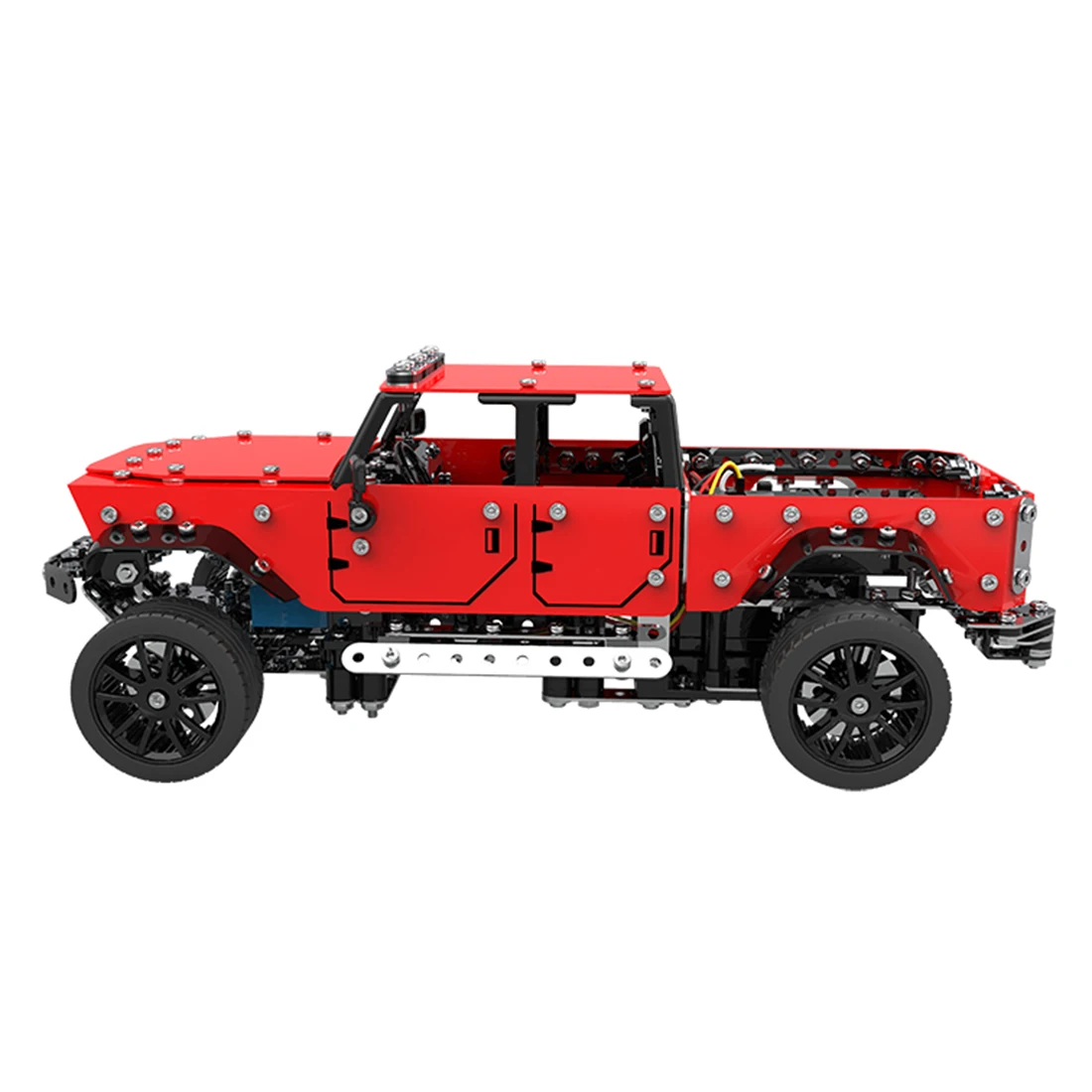 817 шт. 1:16 из нержавеющей стали RC пикап автомобиль строительный блок DIY маленькие частицы Строительная модель игрушки Прямая поставка