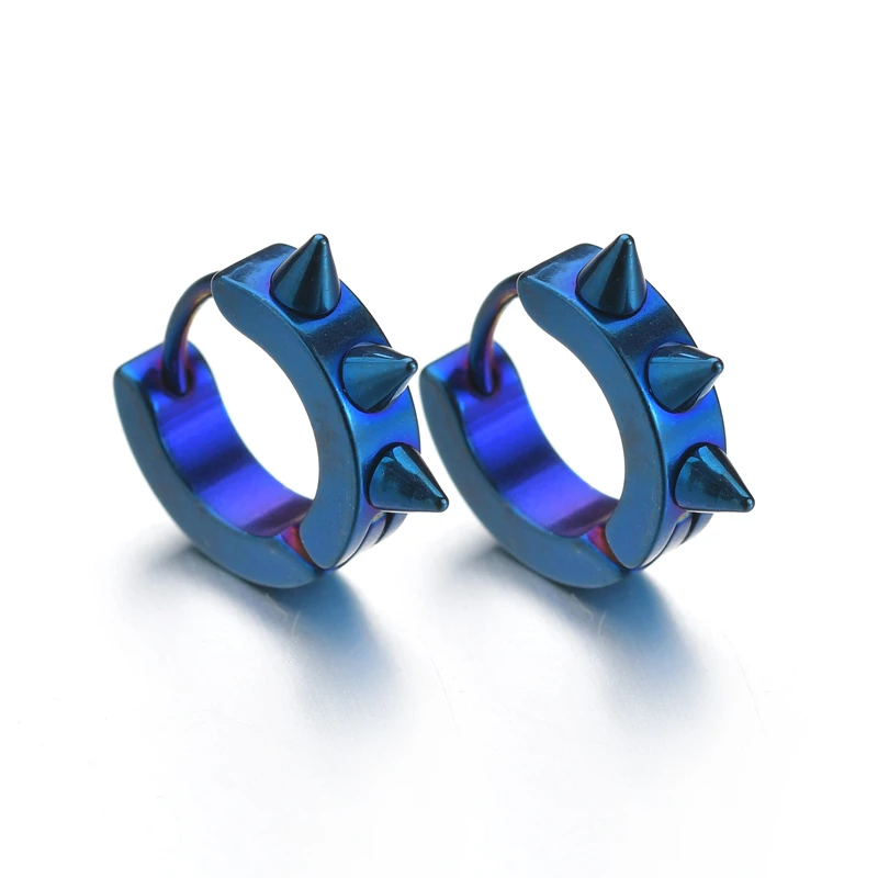 Модные золотистые серьги кольца для женщин и мужчин маленькие из нержавеющей