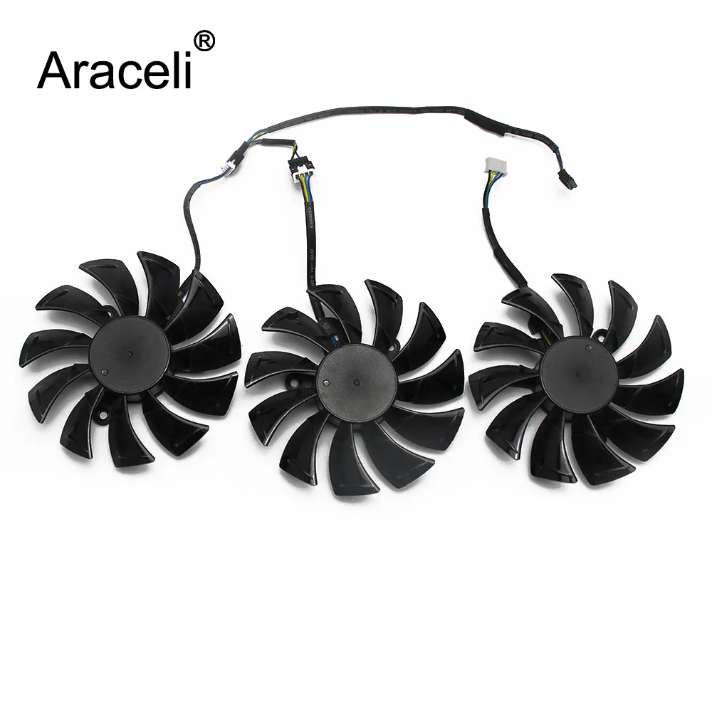 3PCS 3 шт./лот GA92S2U DC12V 0.46A RTX2080 Ti для ZOTAC GAMING GeForce RTX 2080 2080Ti AMP видеокарта охлаждающий вентилятор - Цвет лезвия: 3PCS