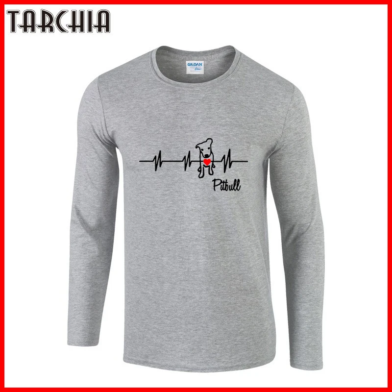 TARCHIA новинка 2022 модная мужская футболка с длинным рукавом для мальчиков рисунком