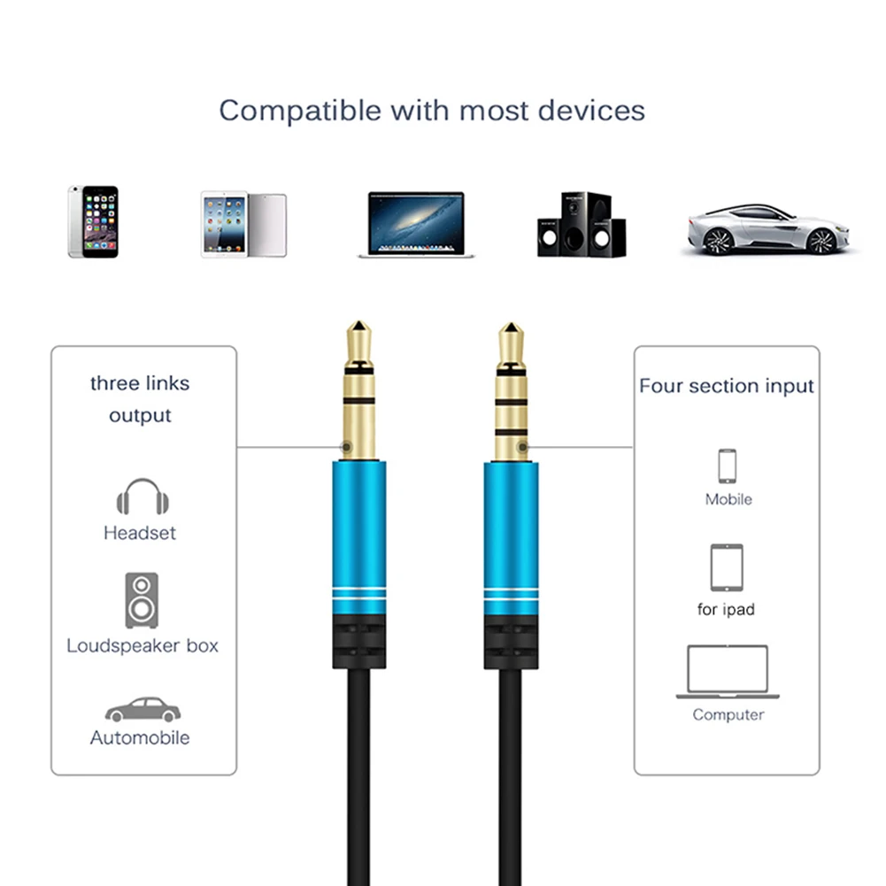 Аудиокабель-адаптер со штекером 3 5 мм и микрофоном для наушников | Электроника