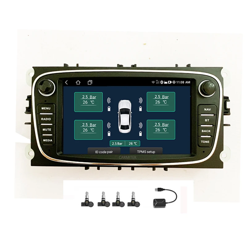 Автомобильный DVD плеер 2 Din с Android радио GPS Navi для Ford Focus Mondeo головное устройство