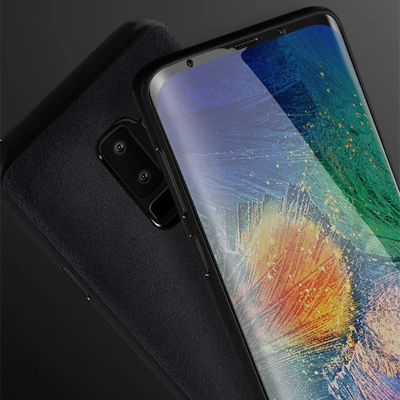 Чехол для Samsung Galaxy S9 S8 S10 Plus Note 8 9 роскошный чехол из итальянской замши телефона 10