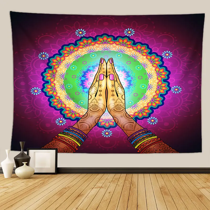 Гобелен в Стиле Йоги украшение для семейного общежития гобелен на заказ пляжное