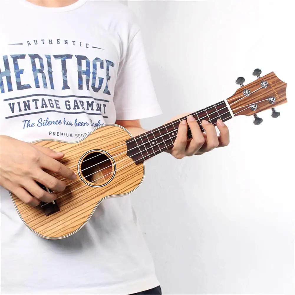 

Mounchain 21 inch Zebrano Wood Ukulele Hawaiian Small Guitar Sting Instrument Hawaiian Guitar Musical Instruments