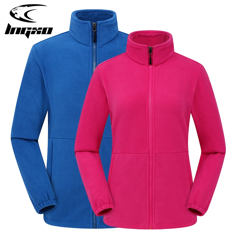 

LNGXO Men Women's Outdoor Windbreaker Hiking Coats Warm Polar Fleece Jacket Camping Travel Climbing Trekking Winter Jackets