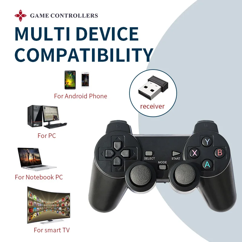 Беспроводной геймпад для PSP / PC TV Box /Android Phone 2 4 ГГц игровой контроллер джойстик