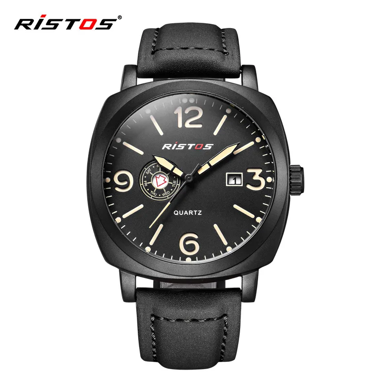 

RISTOS Sports Fashion Casual Waterproof Calendar Men's Quartz Watch