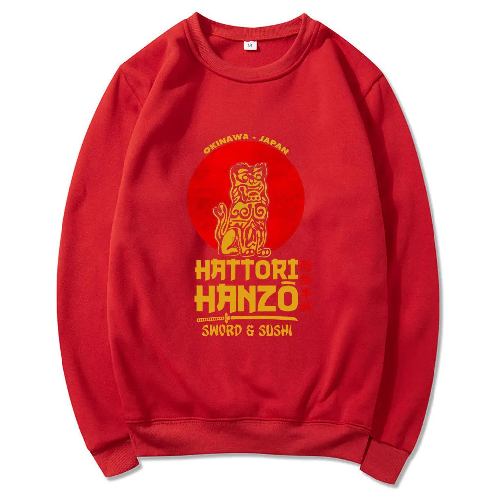 

Japan Anime Kill Bill Ninja Hattori Hanzo Harajuku Tracksuit Pattern Printed Trend Men Clothes Hip-Hop Crewneck Sweatshirt Male