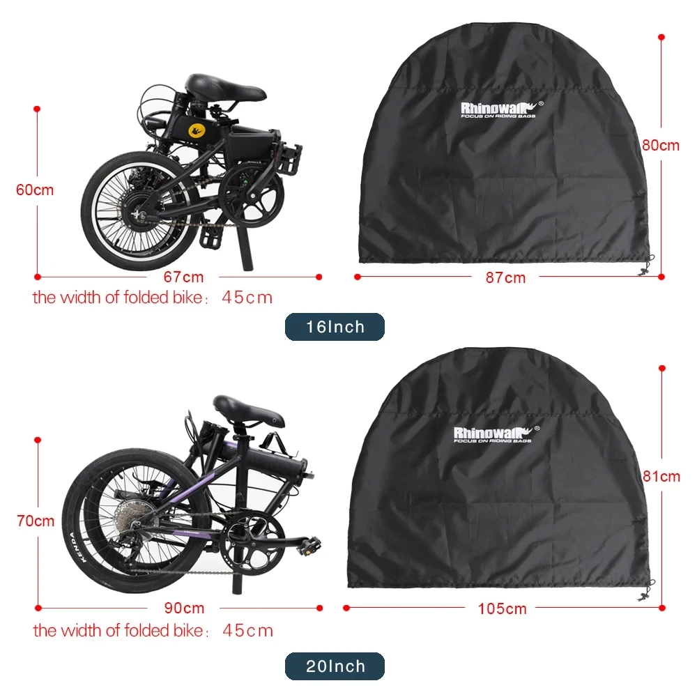 

Rhinowalk 20 Inch Rainproof Lightweight Folding Bicycle Storage Bag Portable Bicycle Bag Bike Carry Bag Bicycle Accessories