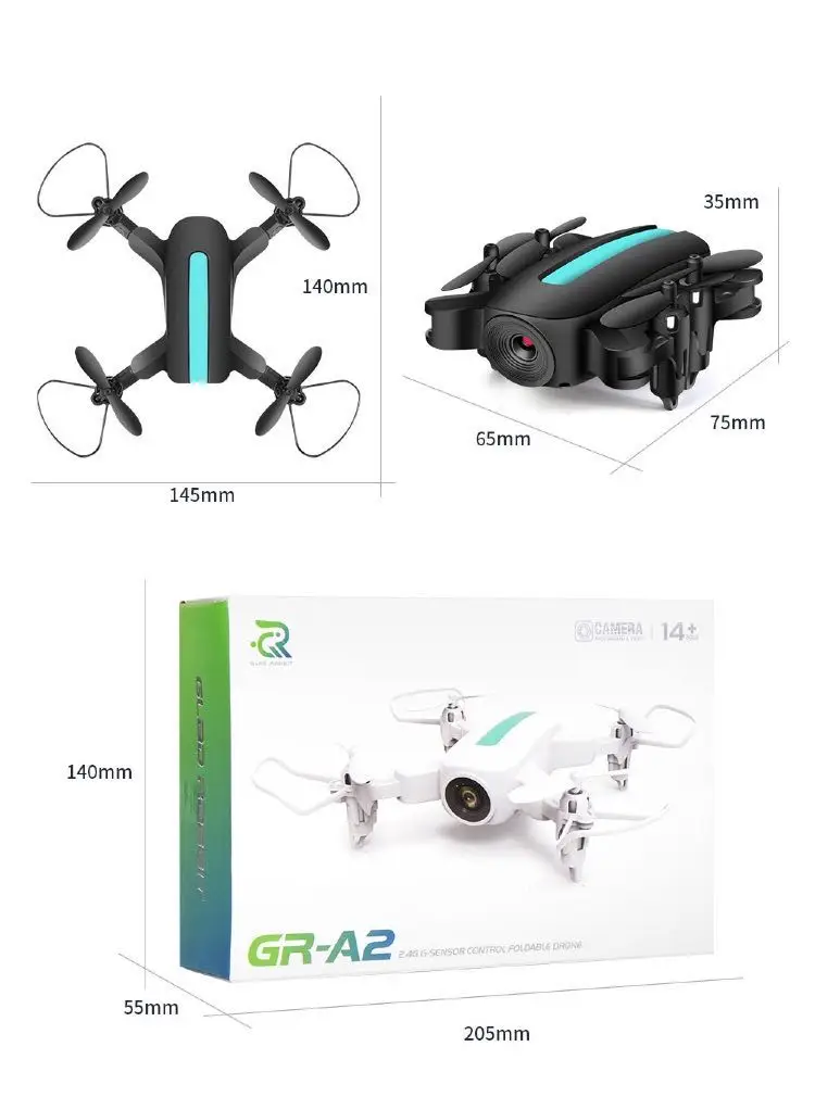 Мини-Дрон 4K 1080P 720P HD с камерой WIFI FPV удерживание высоты красный черный белый