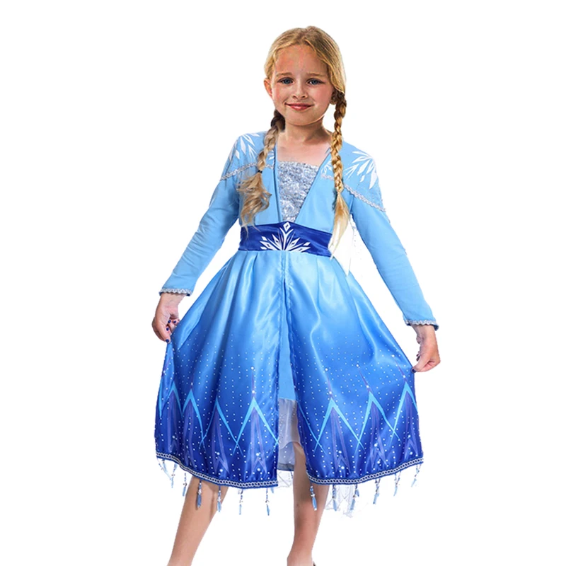 2020 бутик Эльза 2 вечернее платье Эльзы Хэллоуин Младенческая Принцесса