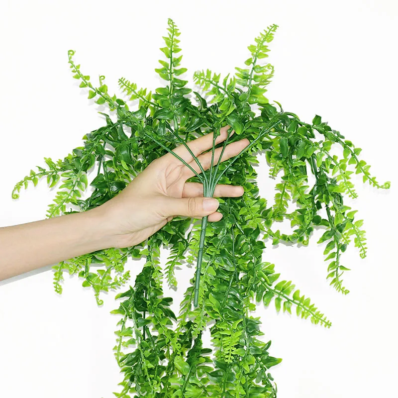 

1Pcs Fake Hanging Plants Artificial Vines Wall Hanging Green Leaves Ivy For Home Garden Pot Decor Wedding Party Arch Leaf Branch