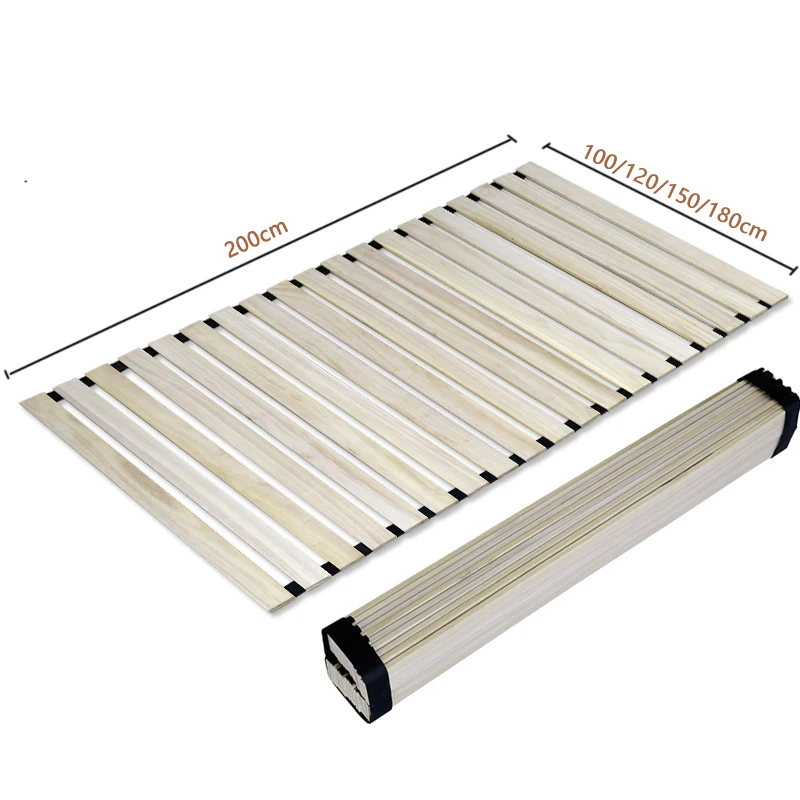 Складная оправа для кровати из натурального массива дерева жесткая