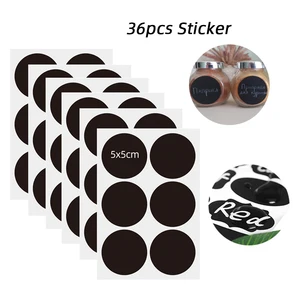 36 шт. съемные стикеры для специй стикеры на банки наклейки s этикетки наклейки кухонные бутылки для хранения баночки Jam Organizer Blackboard ярлыки для специй