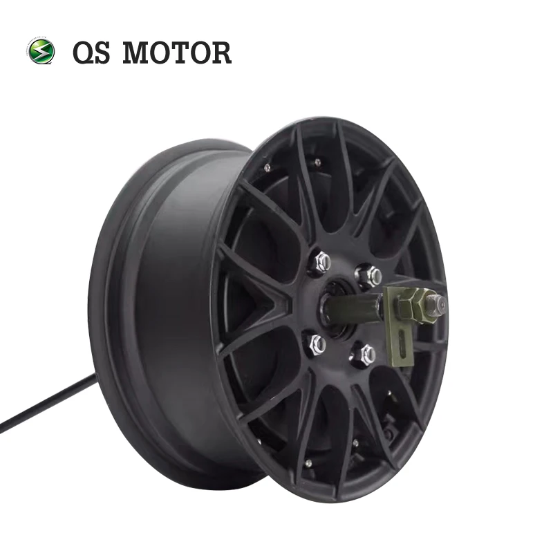 

QS Motor 12*5.0inch 260 3000W V1 72v or 48v Detachable Double Shaft Electric Scooter Hub Motor BLCD In Wheel Hub Motor