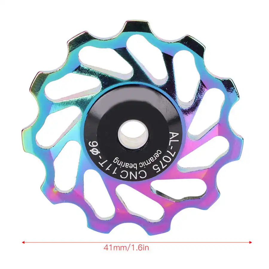 Велосипедный задний переключатель передач керамический подшипник 11/13T шкив для