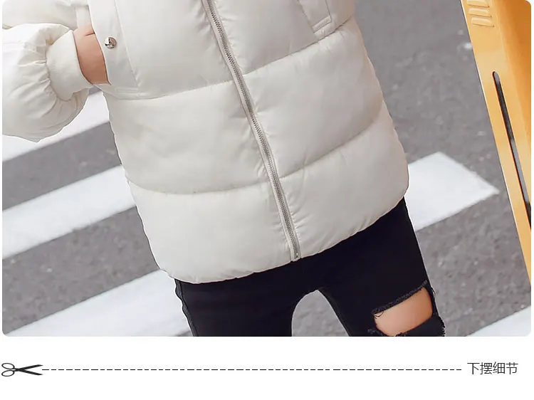 

Nice Hooded Women Winter Jacket Short Cotton Padded Womens Coat Autumn Feminino Large Size Black White Color Parka Stand Collar