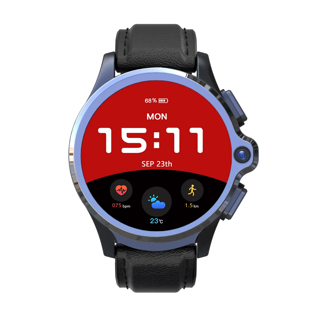 Смарт часы KOSPET Prime 4G телефон 3 ГБ 32 1 6 дюймов экран двойная камера 1260 мА/ч Android умные