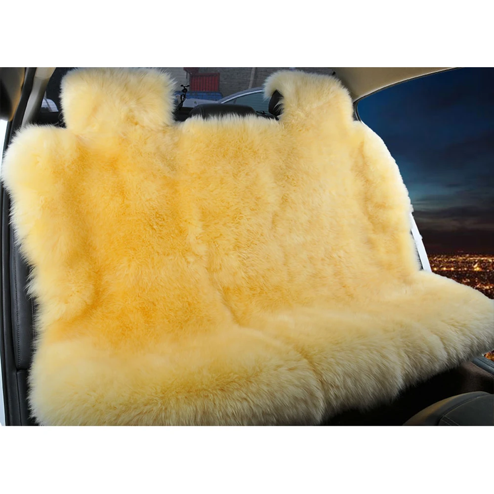 Чехол для автомобильного заднего сиденья из овечьей кожи универсальный супер