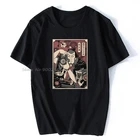 Забавная черная футболка фотографа самурая, мужская летняя новая брендовая мужская футболка с круглым вырезом и коротким рукавом, Хлопковая мужская футболка, дизайнерские футболки