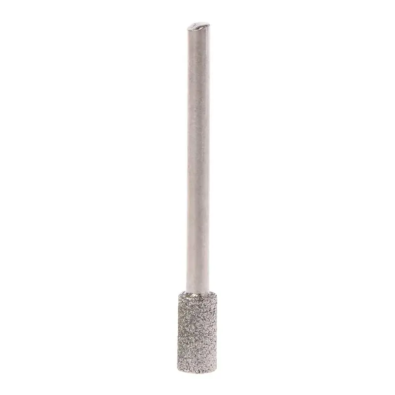 

35ED 5PCS Diamond Coated Cylindrical Burr 5mm Chainsaw Sharpener Stone File Chain Saw Sharpening Carving Grinding Tools