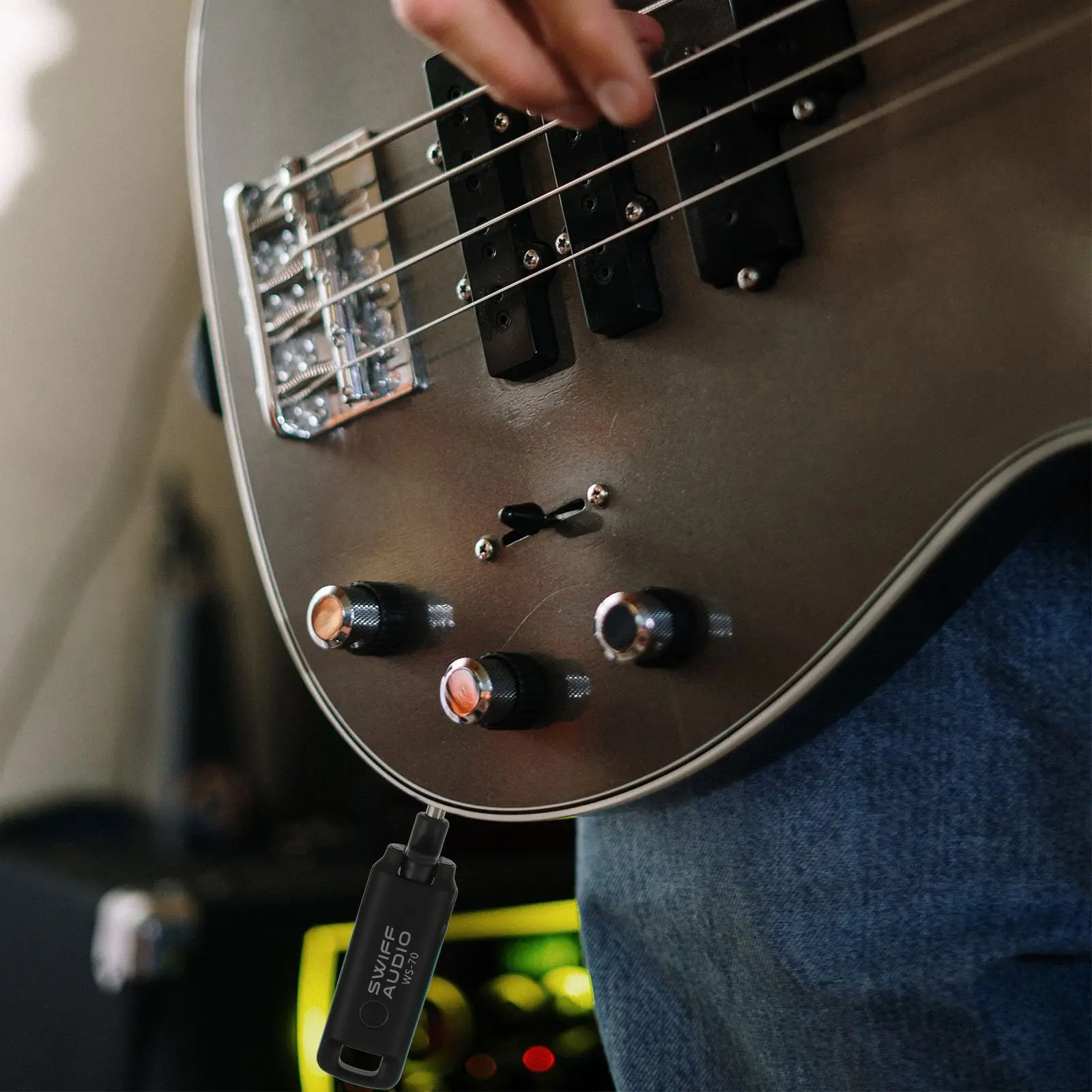 

2pcs Wireless Guitar Audio Receiver Stereo Wireless Guitar System Transmitter