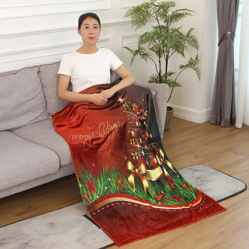 OUNEED Одеяло рождественские одеяла из фланелевой ткани диван-кровать Одеяло 150x200 см мягкая зимняя Фланелевая пижама с летательный аппарат управления Одеяло#45