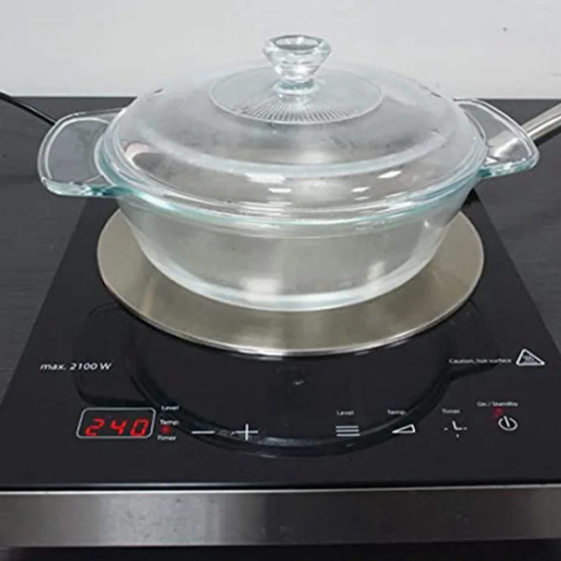 

Kitchen Induction Cooker Heat Conduction Plate Stainless Steel Induction Cooker Converter Kitchen Stove Accessories