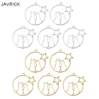 5 шт. милый Лунный кот пустая рамка из смолы кулон установка в открытую рамку Изготовление ювелирных изделий