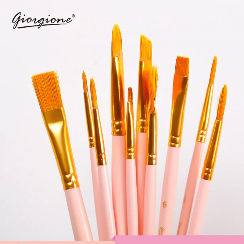 10 шт. акварельная кисть для акварели акрилового масляного искусства краски лица