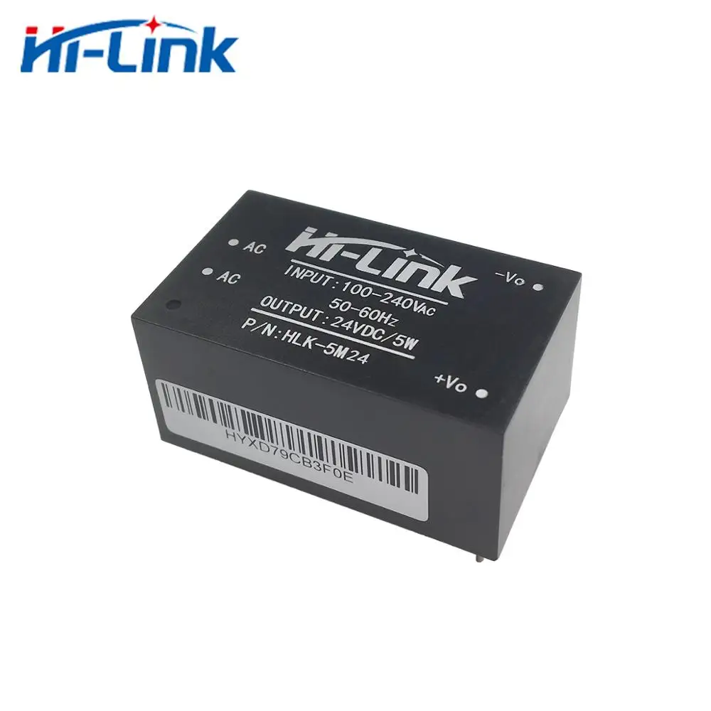 Бесплатная доставка HLK 5M24 AC DC мощность модуль питания понижающий 5W 24V 100 ~ 240V