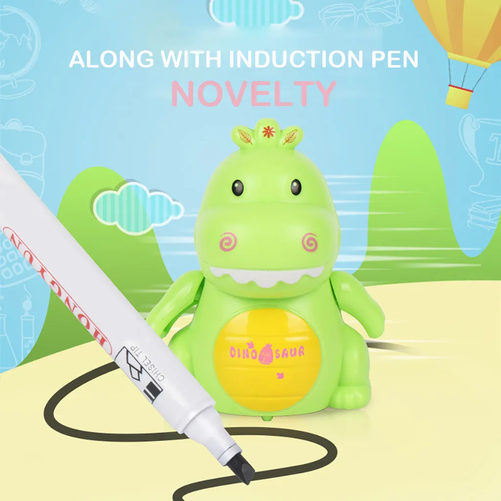 Cute Funny Gift Follow Any Drawn Line Magic Pen Inductive Dinosaur Model Children Toy игрушки для детей #30 | Игрушки и