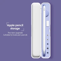 portable storage box for apple pencil 1 case pen holder stylus accessories for apple ipad pencil 2 generation case plastic cover