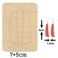 a pair of symmetrical strips dangler earrings cutting die wooden die suitable for common die cutting machines on the market 2020